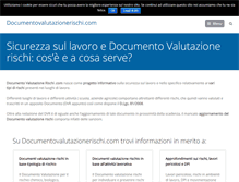 Tablet Screenshot of documentovalutazionerischi.com